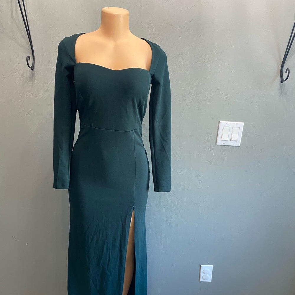 Windsor Teal Long Sleeve Dress‎